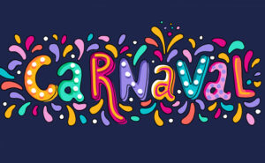 Nome Carnaval com confete
